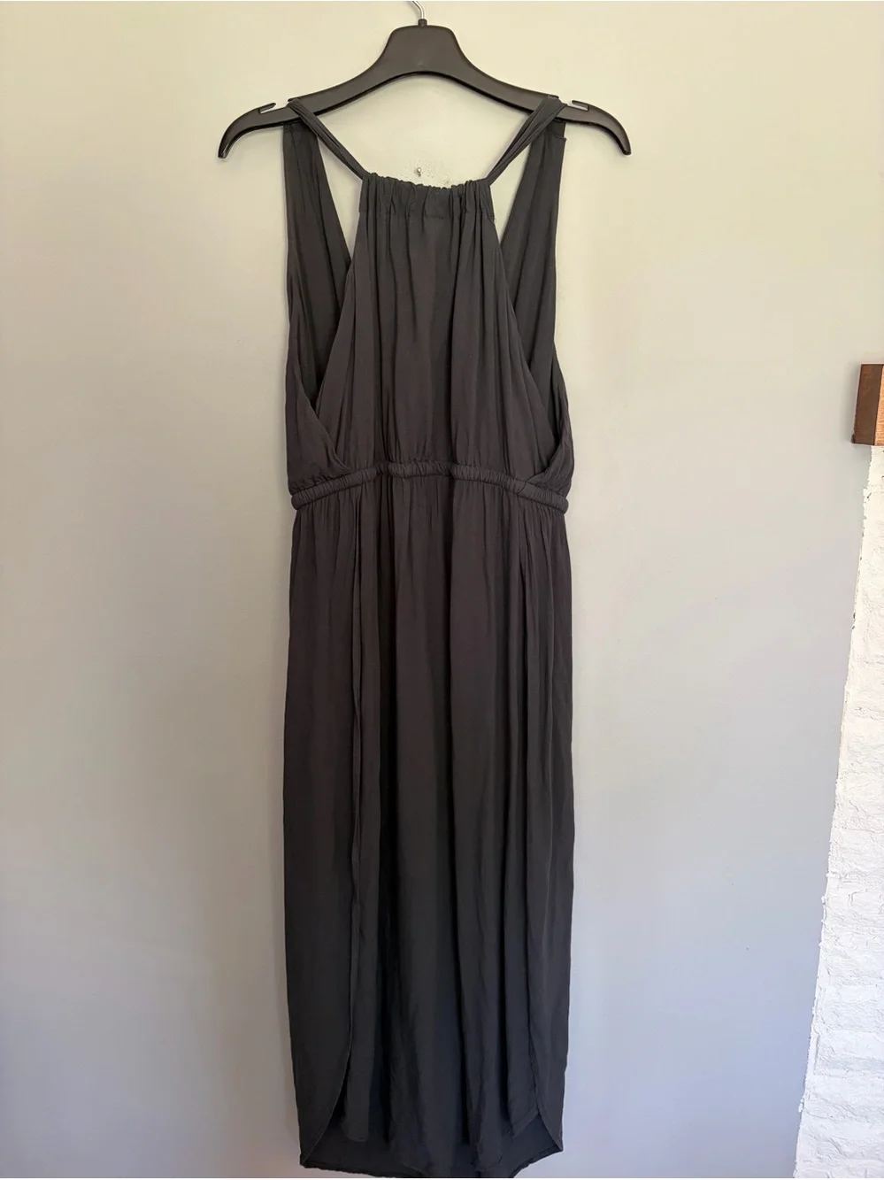 Swimsuits For All Tenley Cover Up Maxi Dress Woman 14/16 Dark Gray Side Slits
